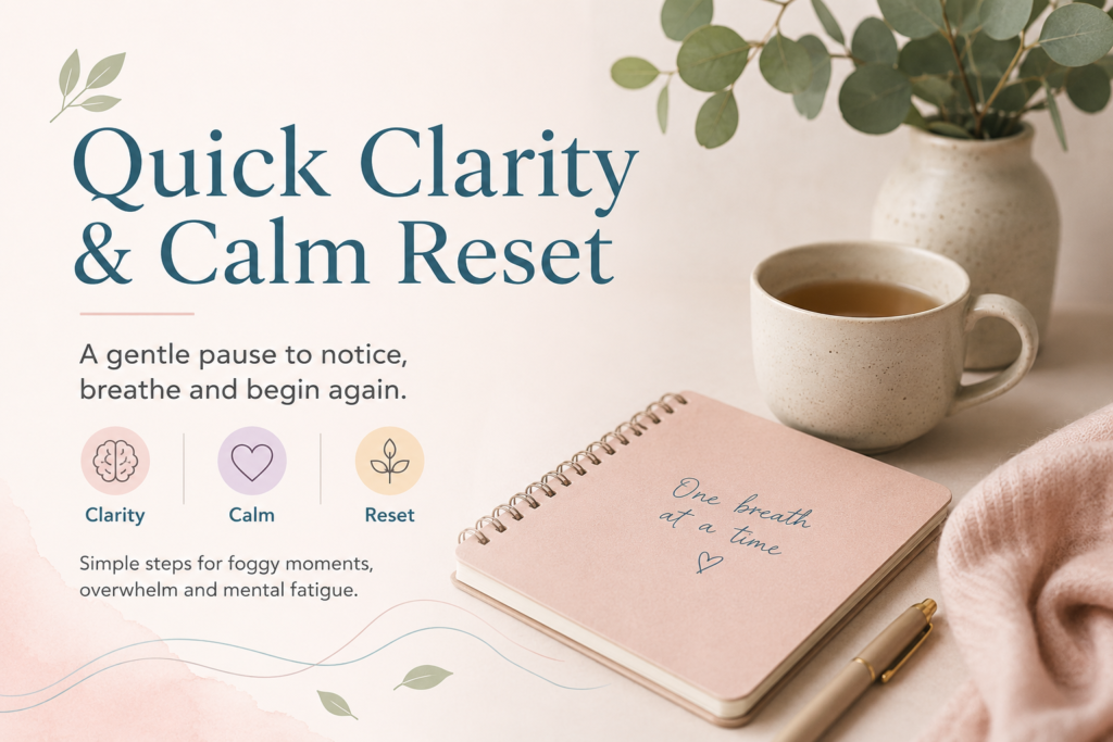 quick clarity and calm reset